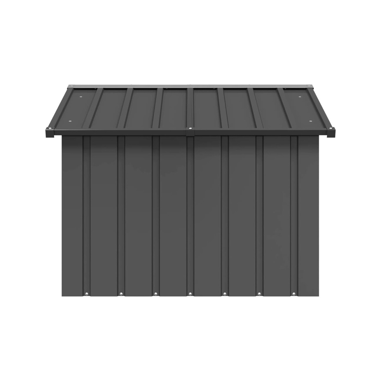 VidaXL Hundehütte Verzinkter Stahl Hundezwinger Hundekäfig anthrazit 1,165 m, 1,03 m, 81,5 cm