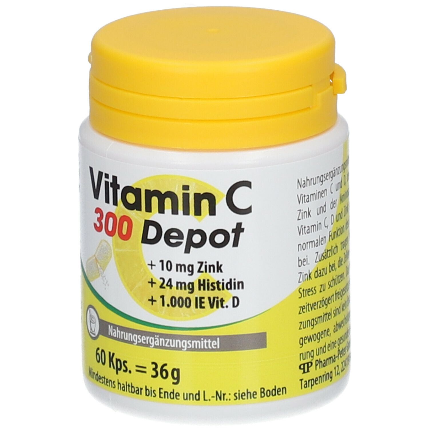 VITAMIN C 300 Depot + Zink + Histidin + Vitamin D Kapseln