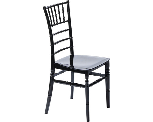Bruiloftsstoel VEBA Napoleon 43 x 41 x 89,5 cm kunststof zwart