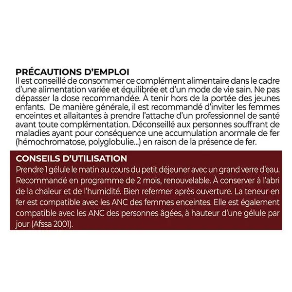 Granions Ferro 60 cápsulas