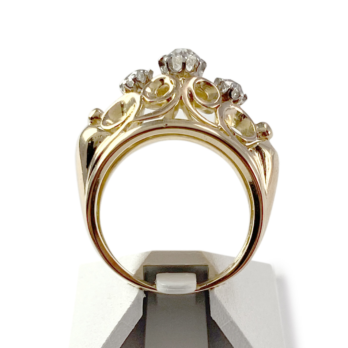 Bague d'occasion or 750 jaune diamants
