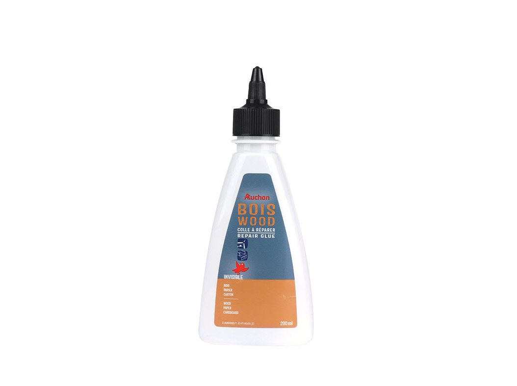 COLA DE MADEIRA AUCHAN BRANCA 200ML