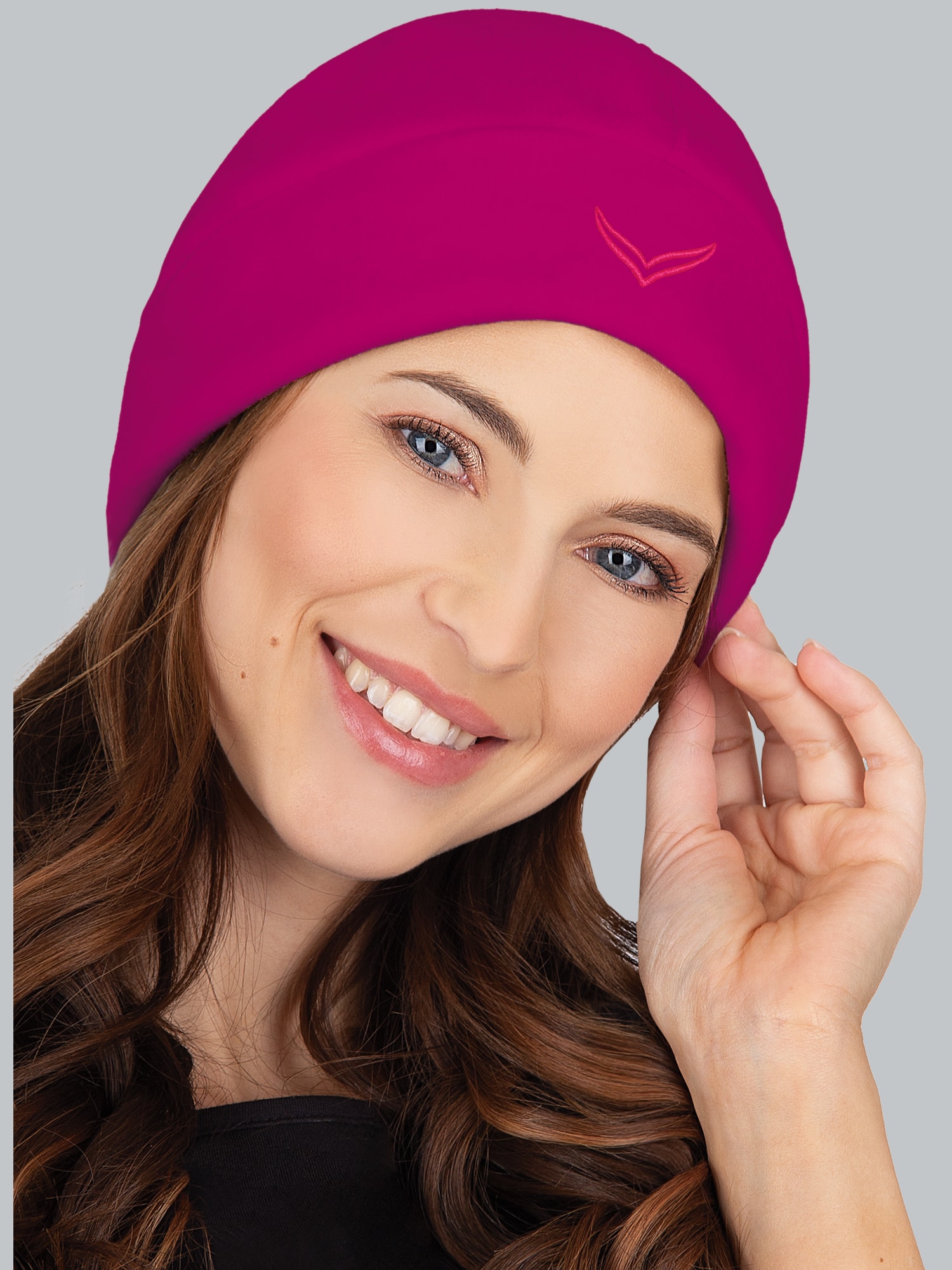 Fleecemütze Magenta