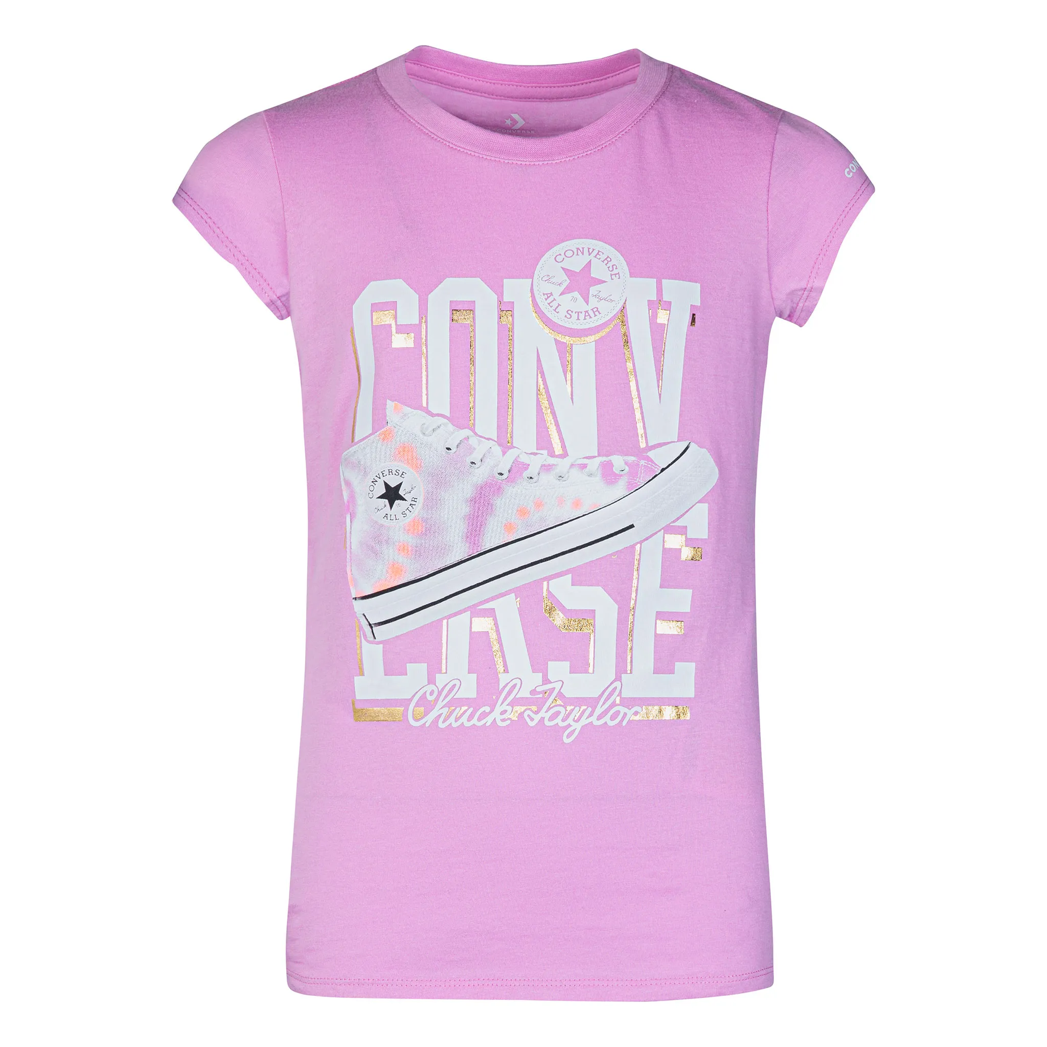 Converse T-Shirt Chuck Rose 7-16ans