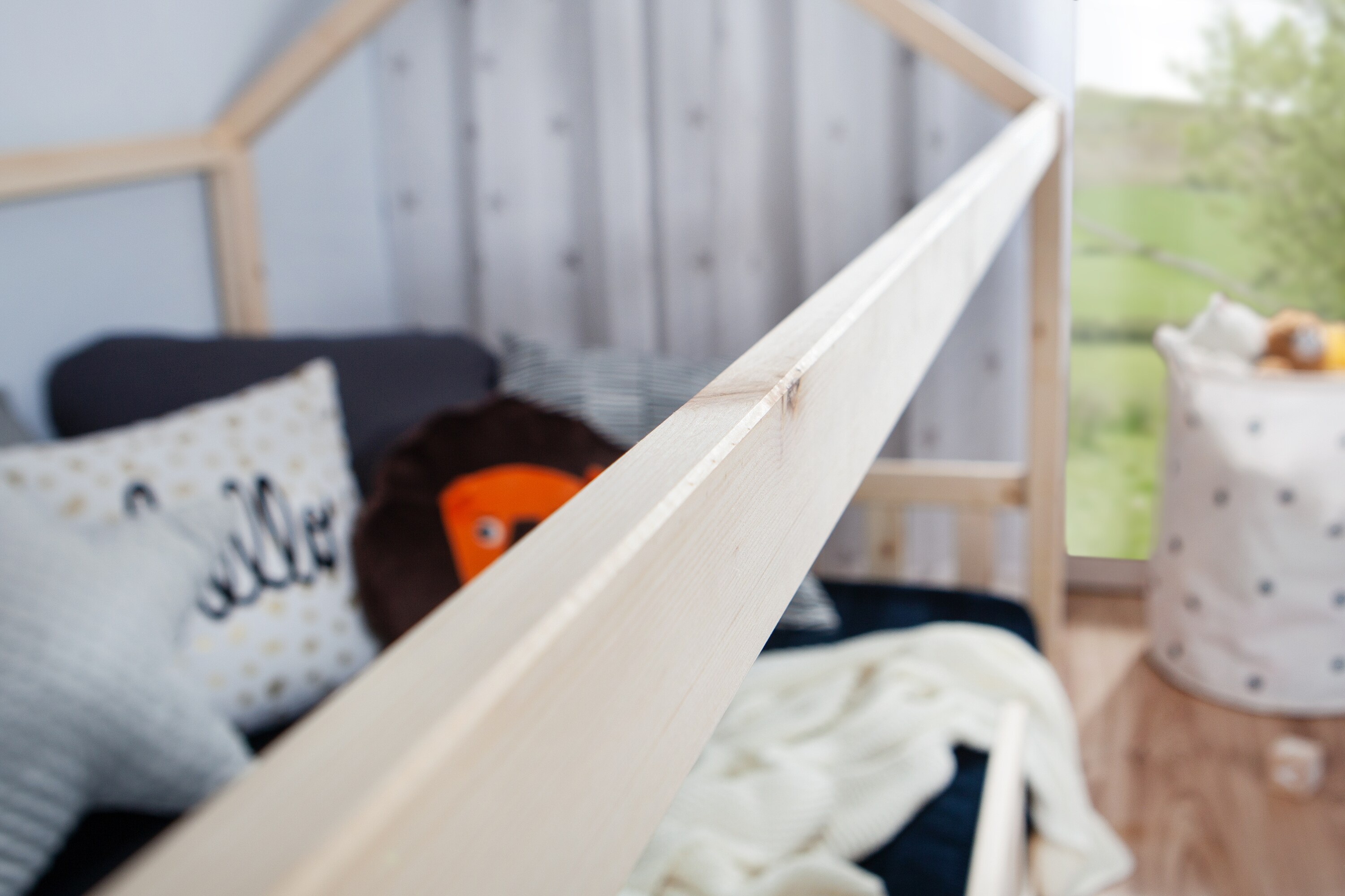 TiCAA Kinderbett Hausbett 