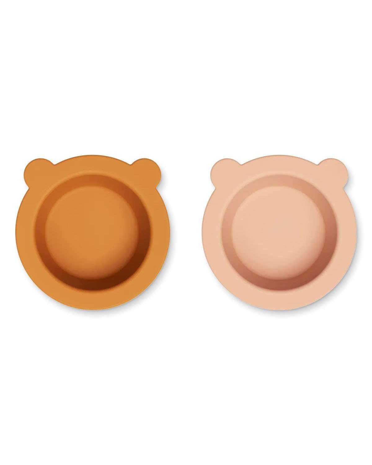 2pk Skål med Sugekopp – Silikon – Peony