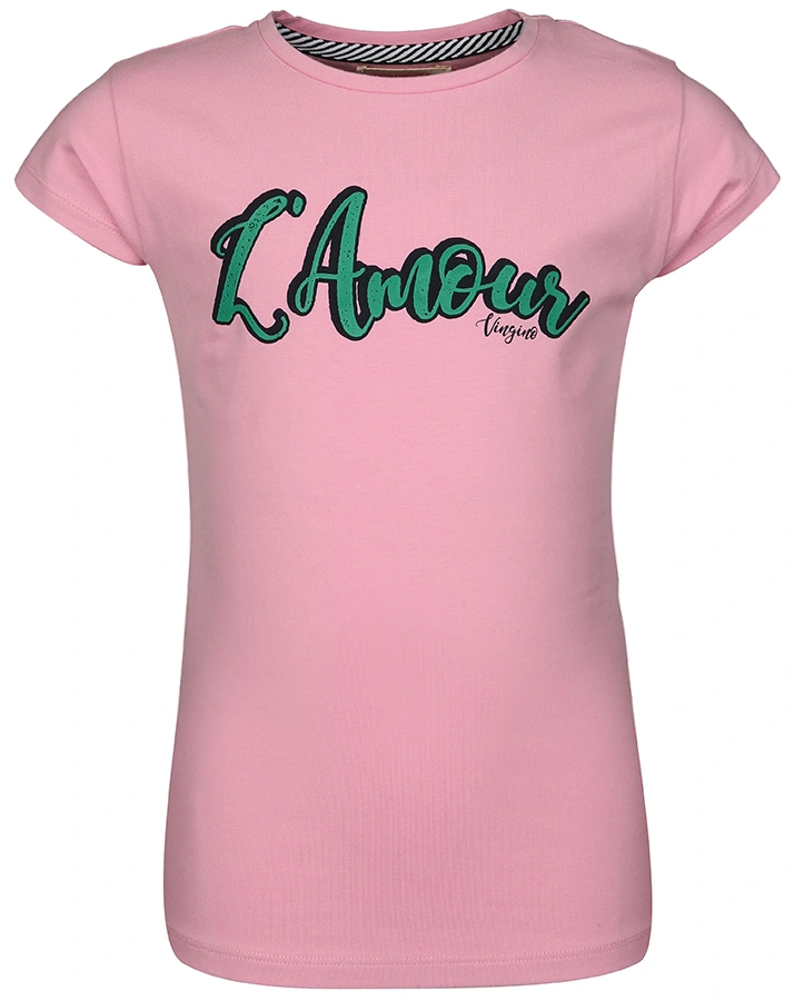 T-Shirt HEALY AMOUR in rosa