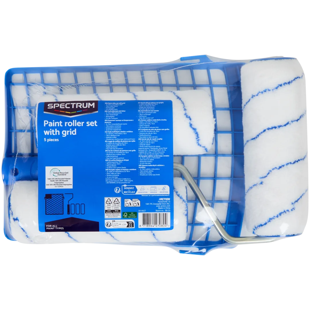 Rouleaux de peinture avec grille pour seau Spectrum