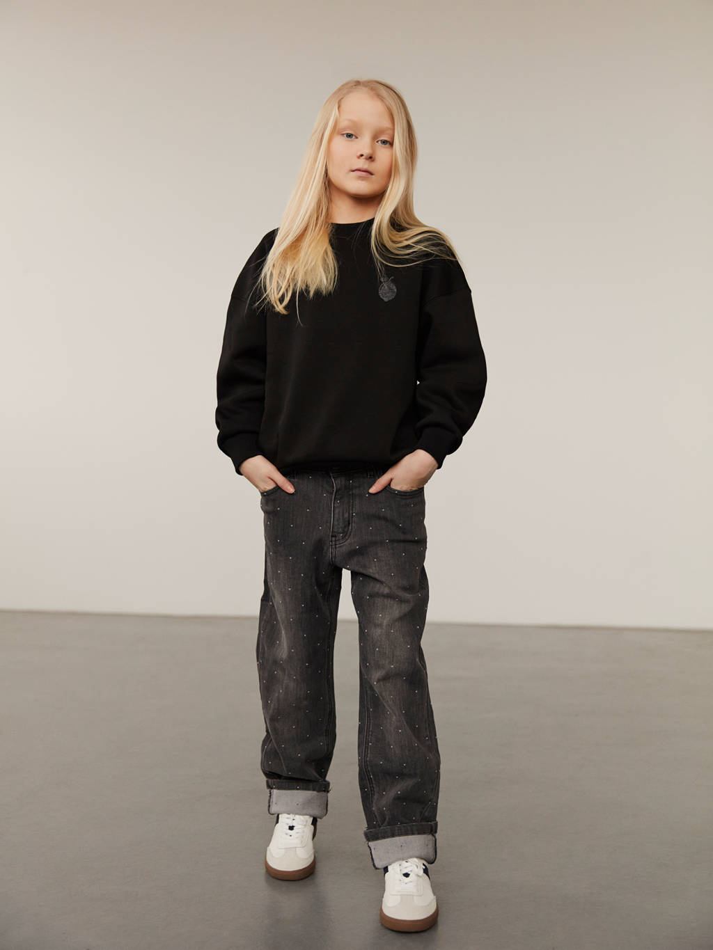 Sofie Schnoor loose regular waist grey denim