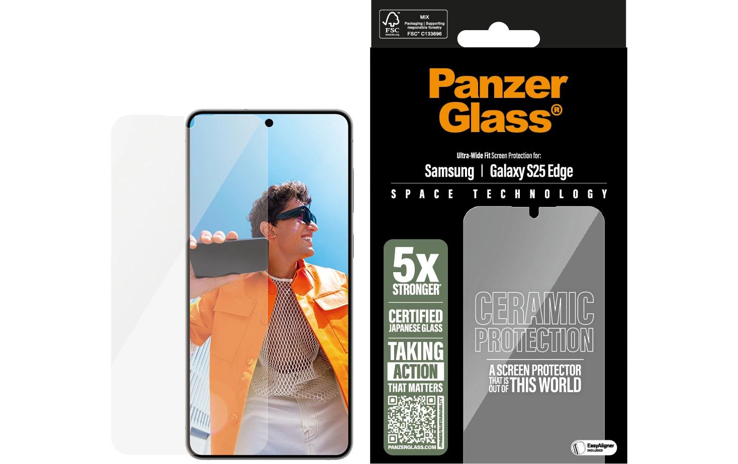 Displayschutz Ceramic Ultra-Wide FitDisplayschutz für das Samsung Galaxy S25 Edge