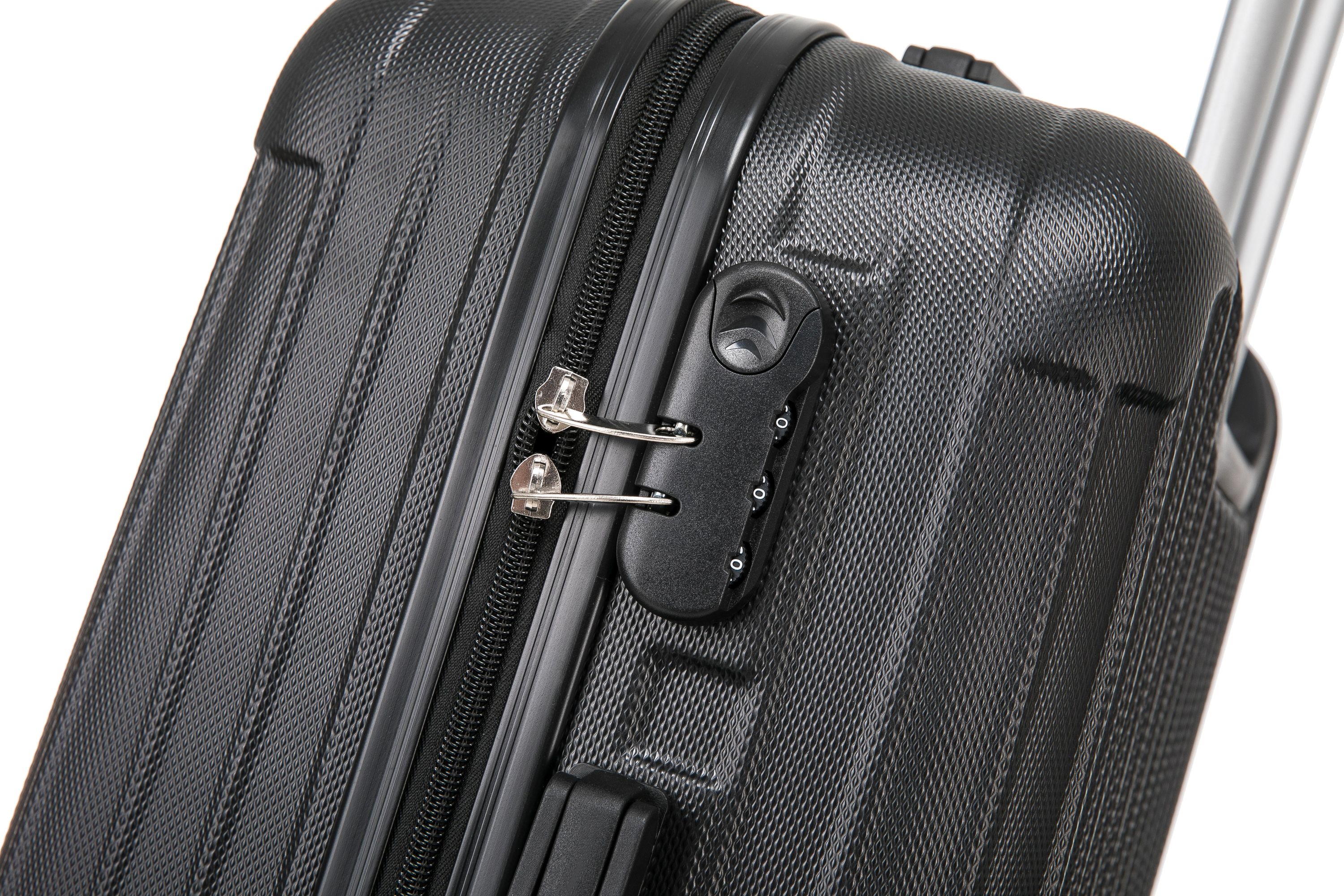 Reisekoffer Hartschalenkoffer LINN 3er Set schwarz