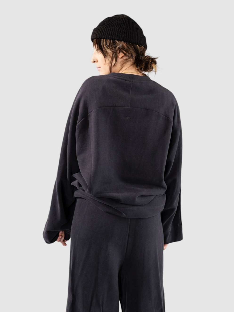 SOS Ramiu Oversize Sweater blue graphite