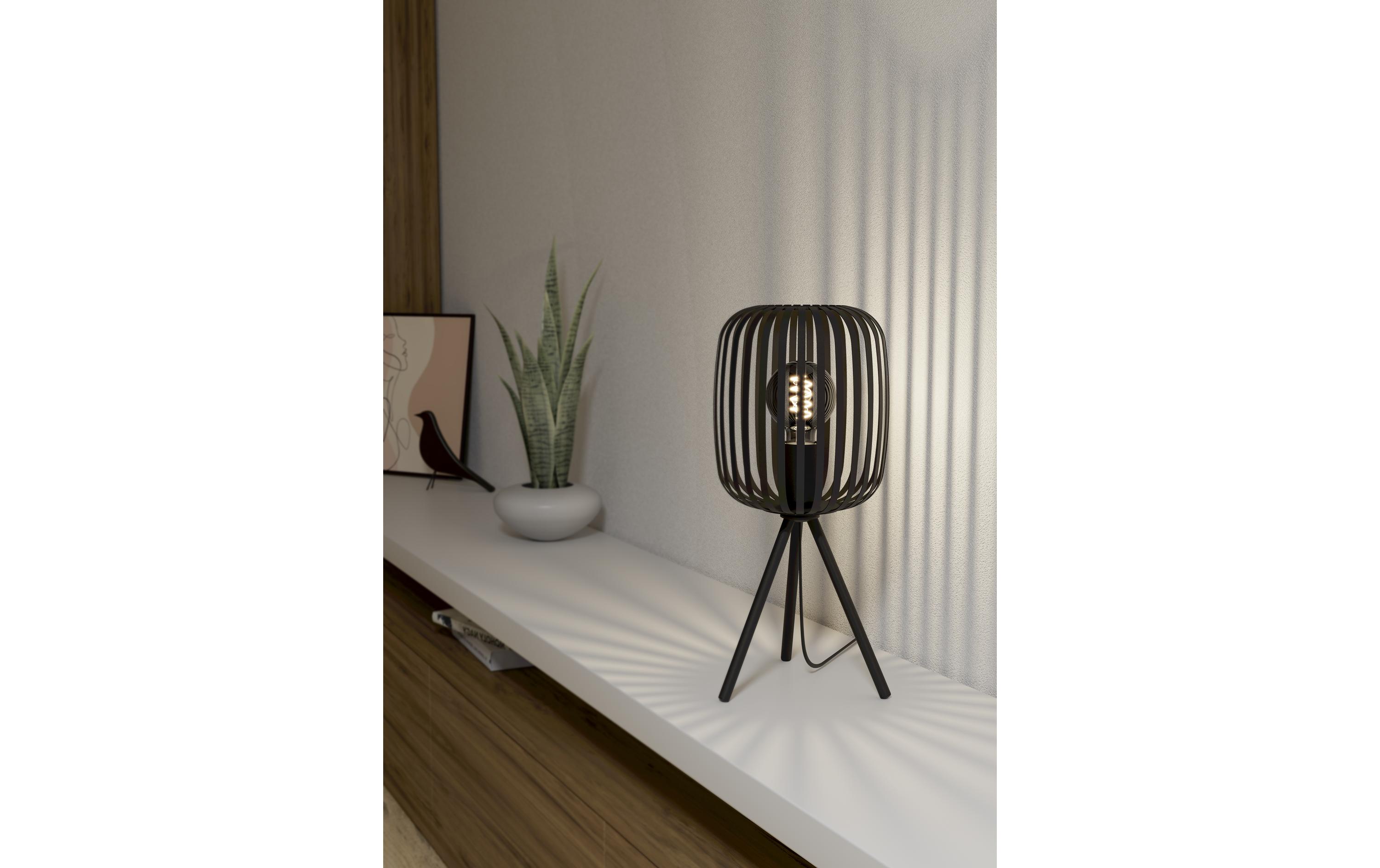 Tischleuchte Zigbee ROMAZZINA schwarz exkl. E27 1x40WTischlampe