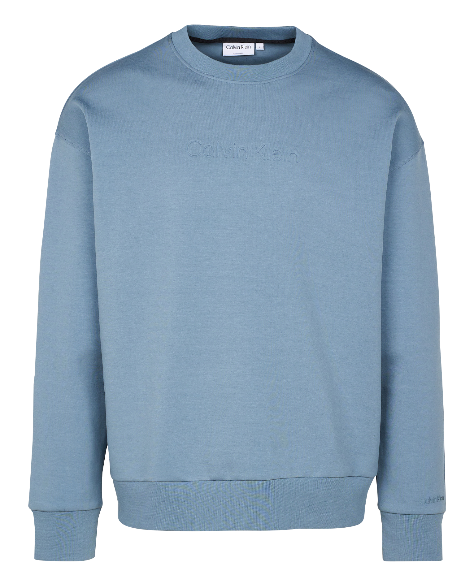 Sweatshirt coupe droite col rond | Gris