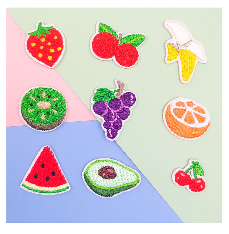 (9tlg. set) Universal Selbstklebende Sticker Aufkleber für Handy Hüllen Früchte Design - Bunt