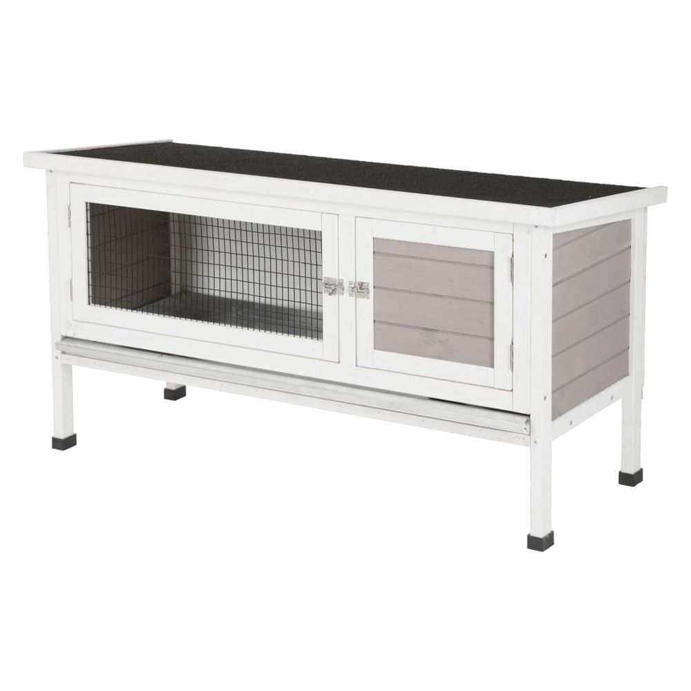 Cabane pour rongeurs freddy 116x45x62 cm bois vitrifié