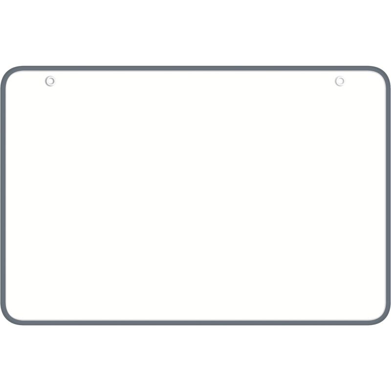 Ardoise blanche double face cadre couleur Velleda