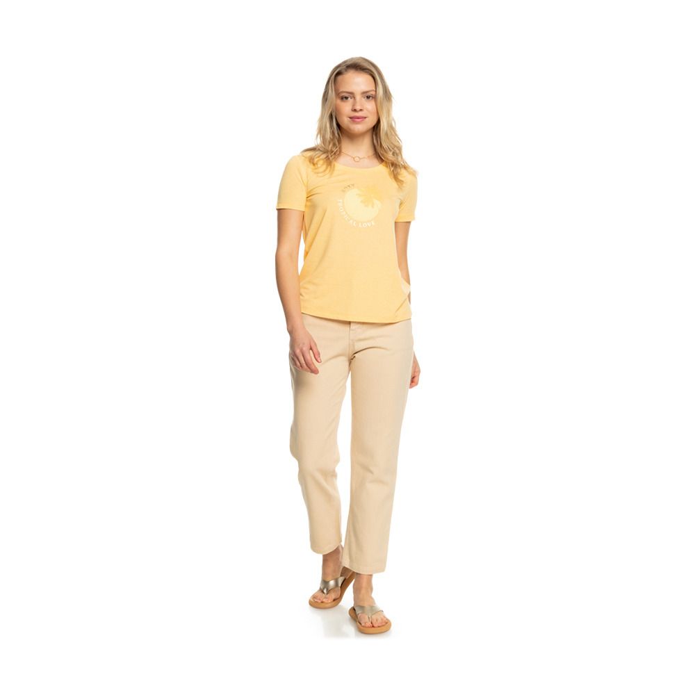 Roxy CHASING THE WAVE - Tee-shirt Femme flax