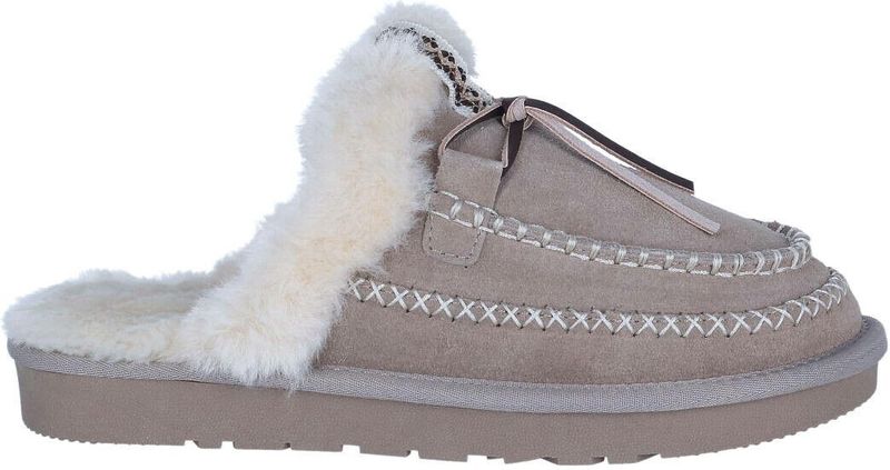 DOUBLE HEART Pantoffels Beige