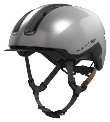 Casque Abus HUD-Y Argent Gleam