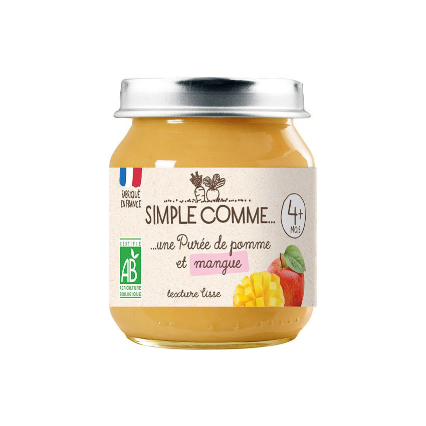 Petit pot pomme et mangue bio 125 g