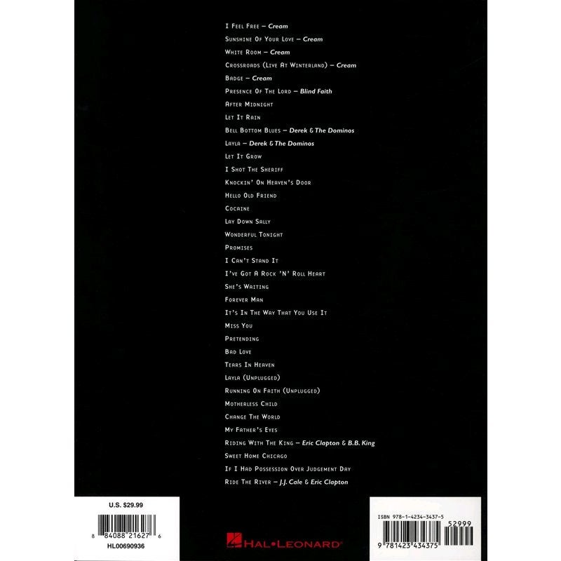 Hal Leonard - Eric Clapton: Complete Clapton