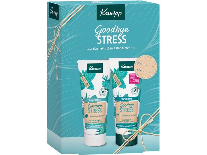 Kneipp Goodbye Stress 2 x 200 ml Geschenkbox mit hochwertigen Pflegeprodukten