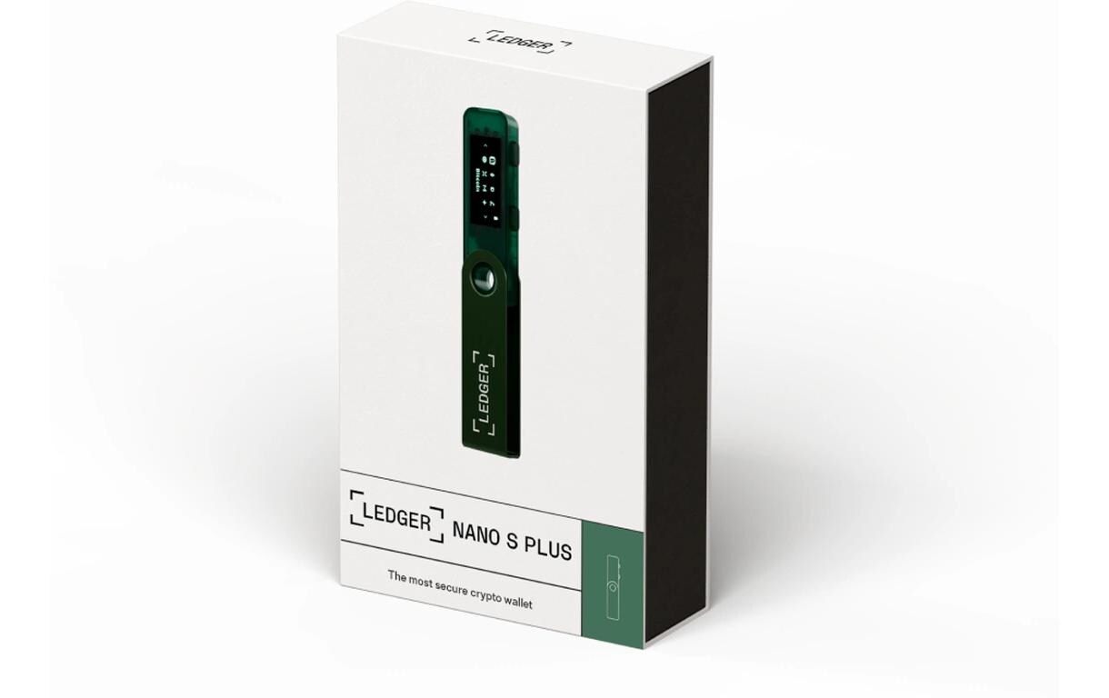 Nano S Plus Emerald GreenCrypto-Hardware-Wallet zum Kaufen, Verwalten und Vermehren digitaler Vermögenswerte