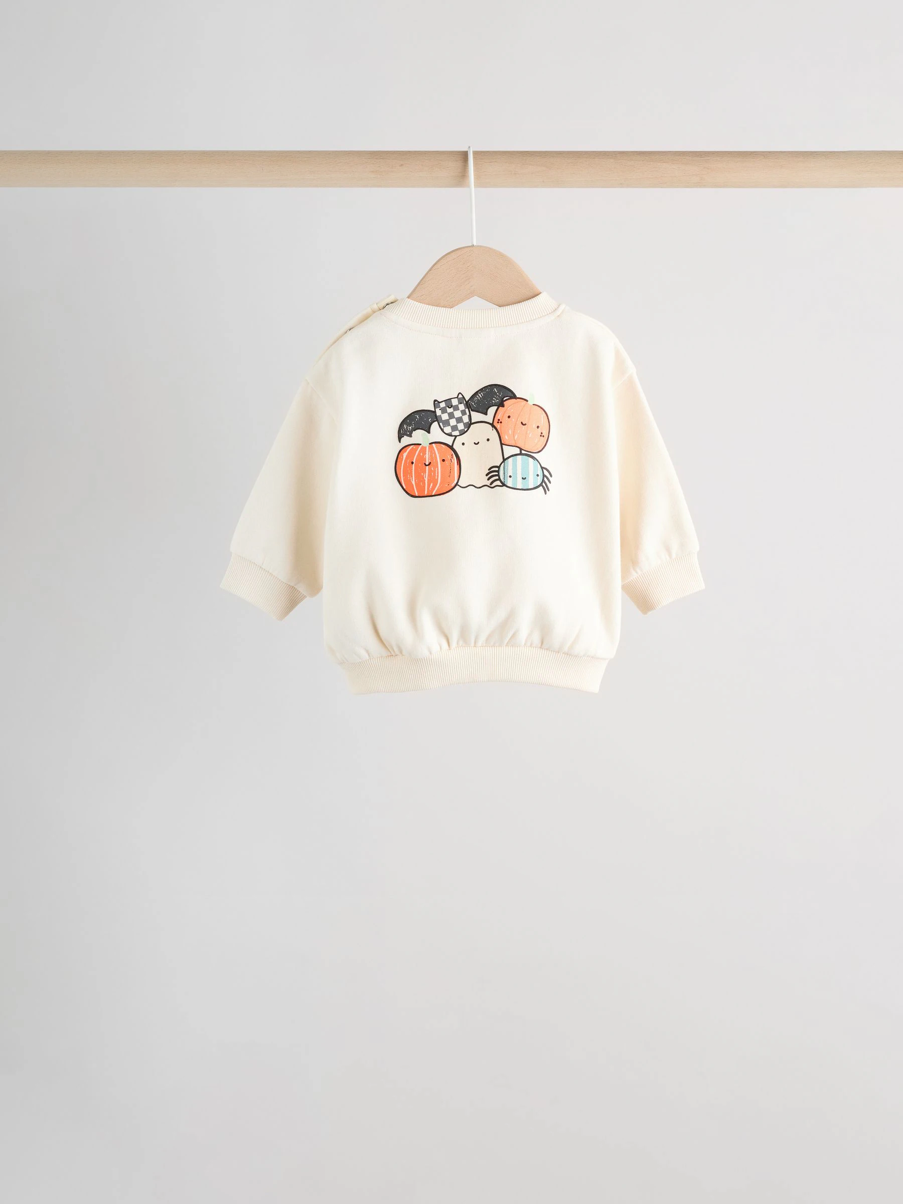 Pompoenprint - Baby Halloween-set van sweater en joggingbroek (0mnd-3jr)