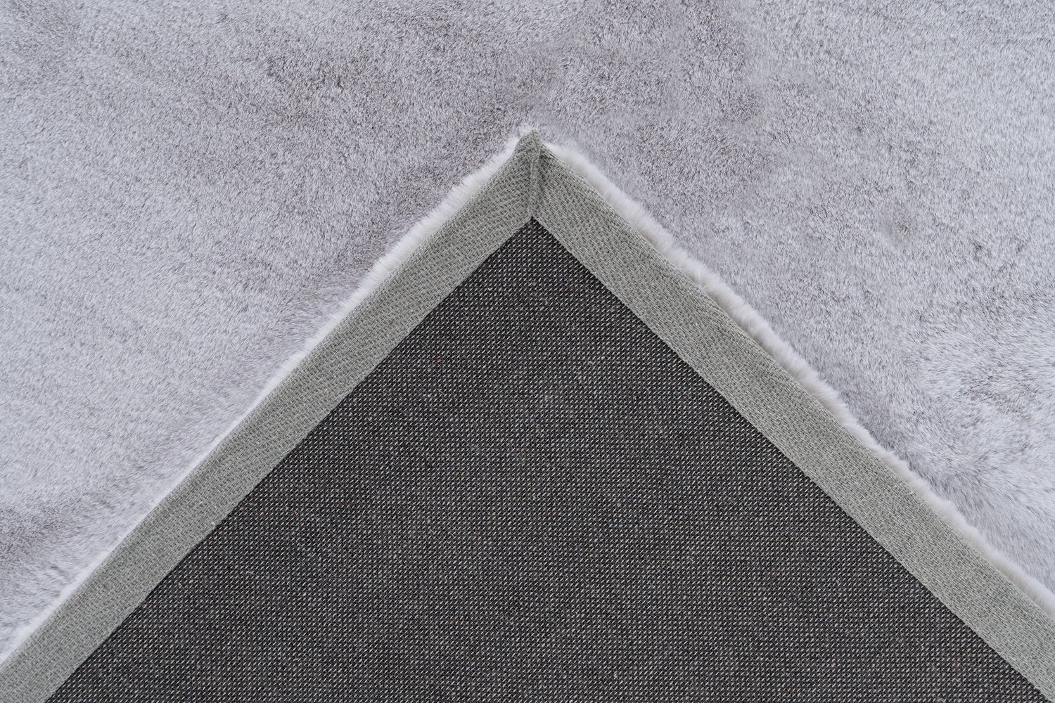 Radiantique hoogpolig tapijt, grijs/wit, 35 mm, effen, modern, 160 x 230 cm