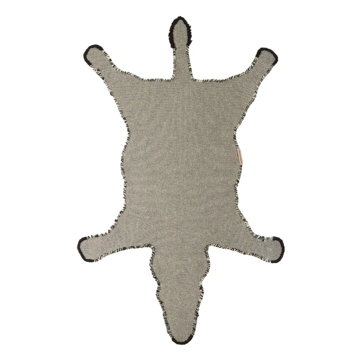 Doing Goods Tapis zèbre en laine | Noir/Blanc