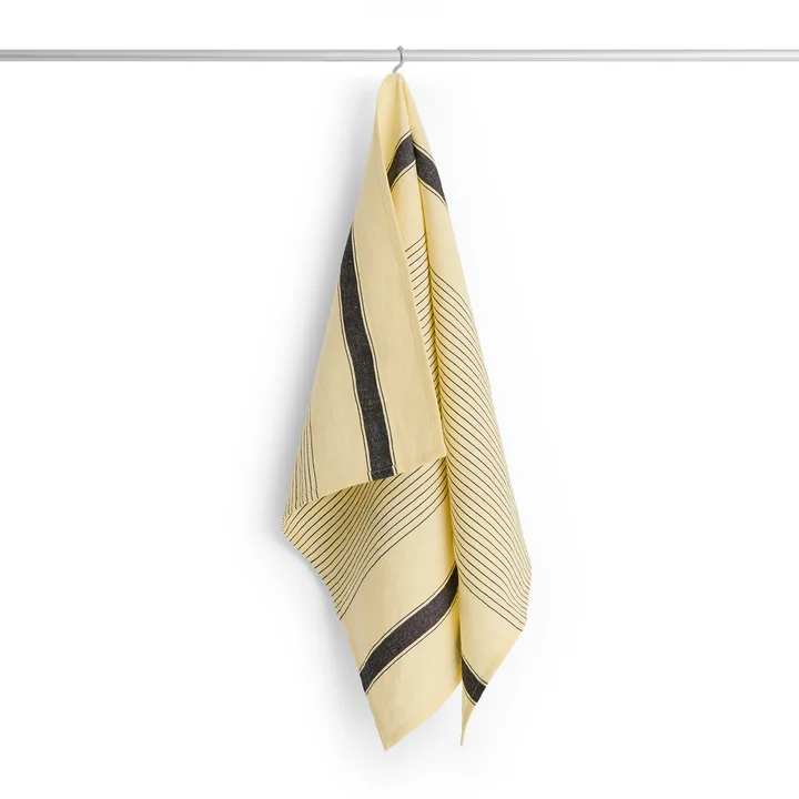 HAY - Linear Geschirrtuch, 80 x 52 cm, soft yellow