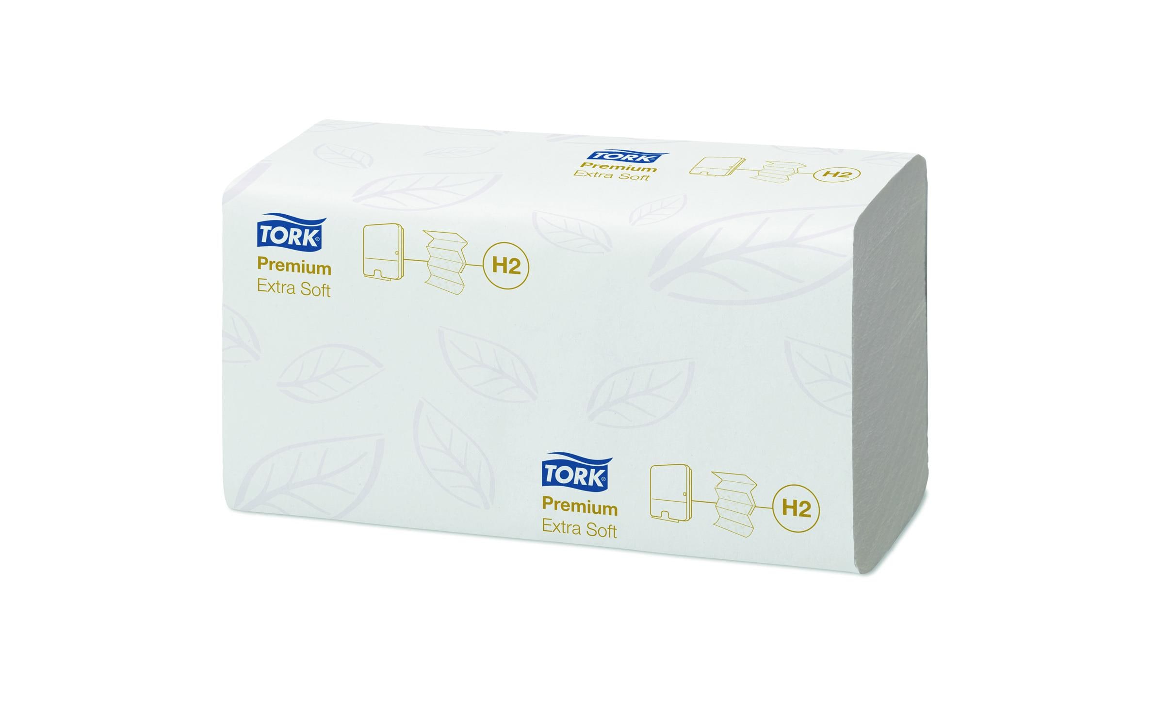 Papierhandtücher Premium 2-lagig, 100 Blatt, 21 Stück<br>Multifold-Handtücher