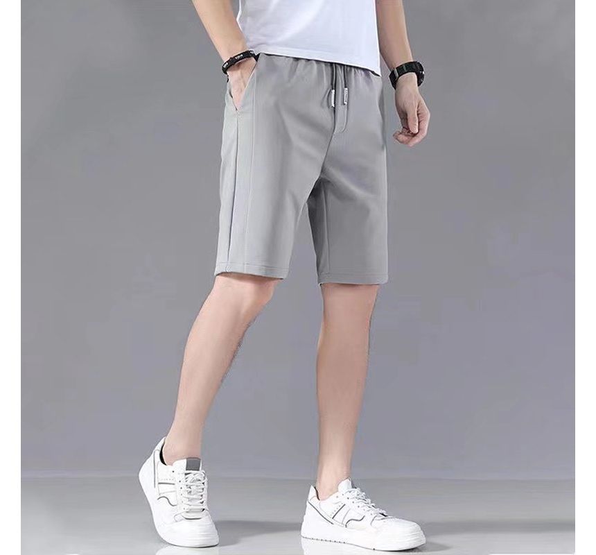 Acrius - Effen joggingbroek met trekkoord in de taille