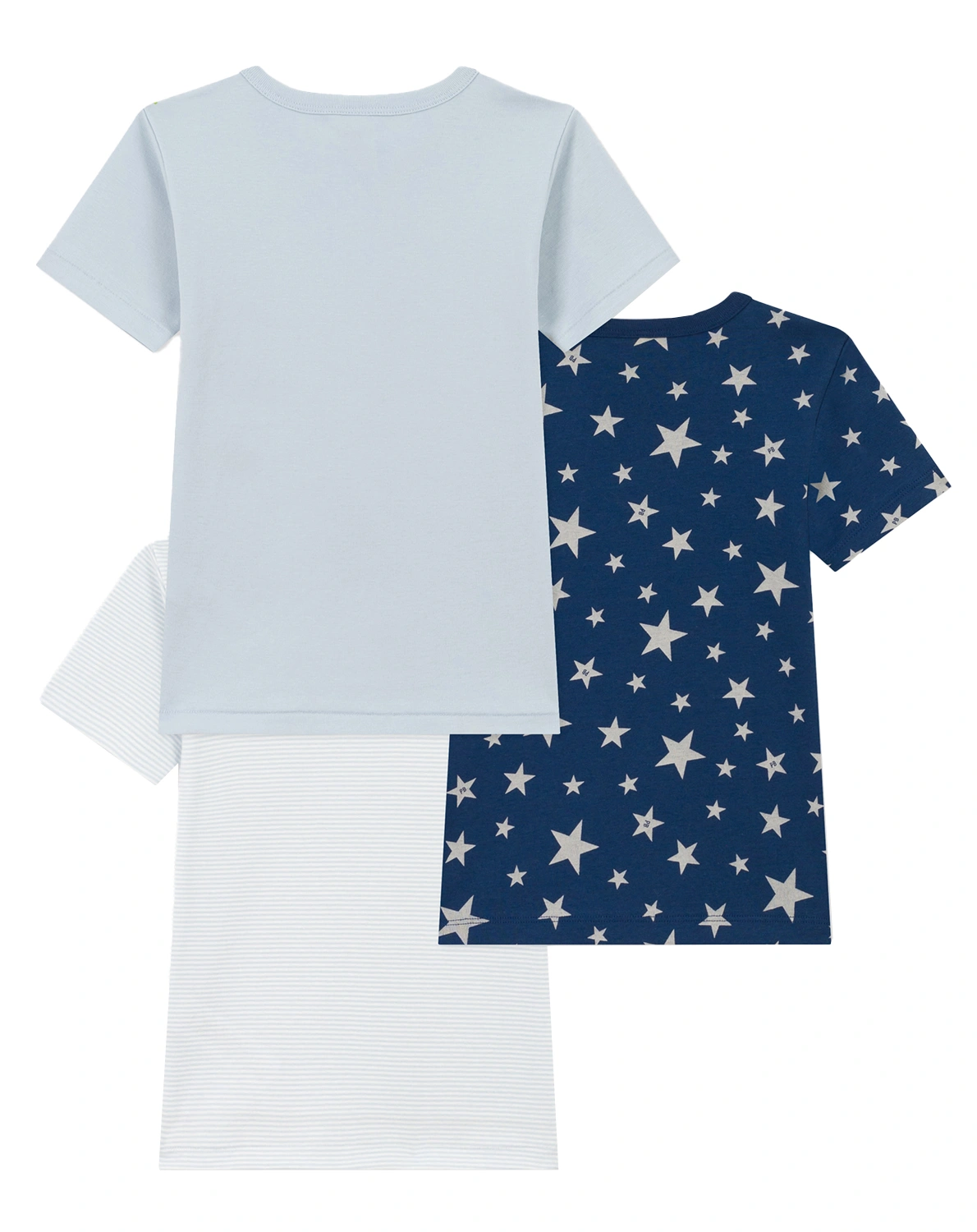 T-Shirt STARS 3er Pack in blau