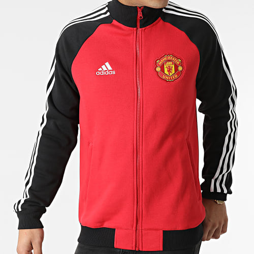 Veste Zippée Manchester United FC 21 H63993 Rouge Noir