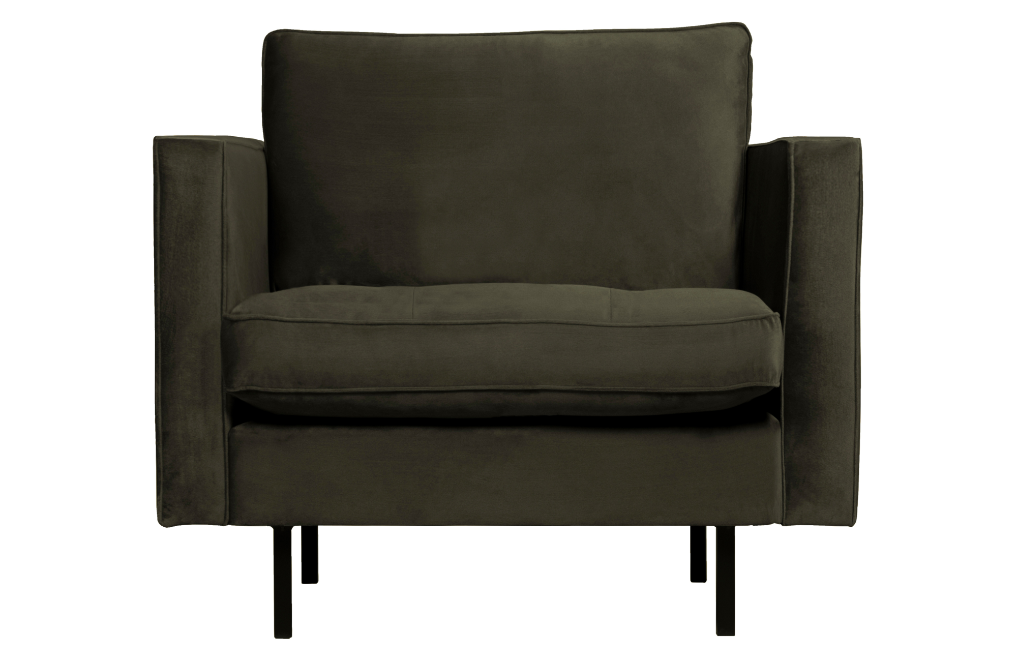 BePureHome fauteuil Rodeo Classic velvet Fauteuil Rodeo Classic Velvet - Dark Green Hunter