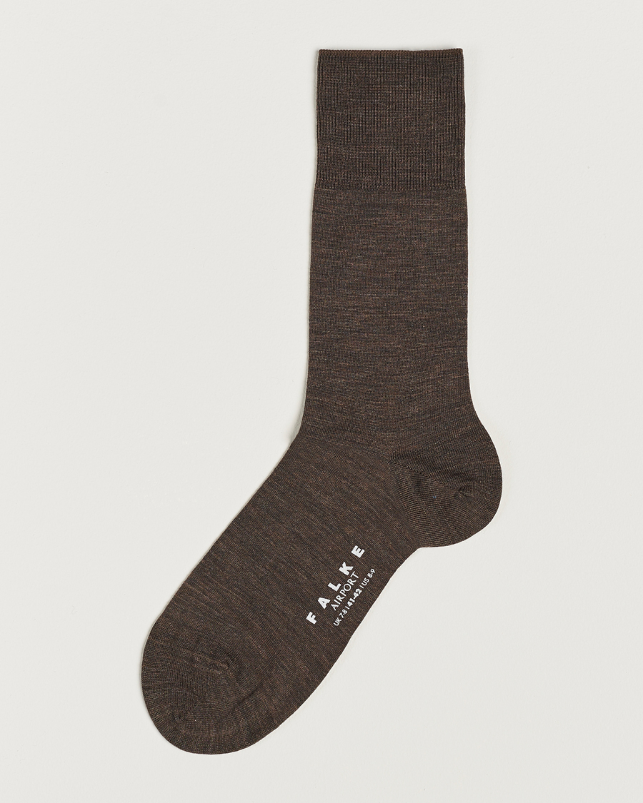 Falke Airport Socks Brown Melange
