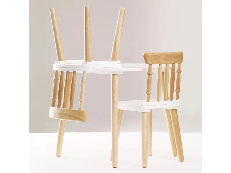 Le Toy Van Table & Chairs, Stol, Hvid, Træ, Rund form, Træ, 50 kg, 3 År