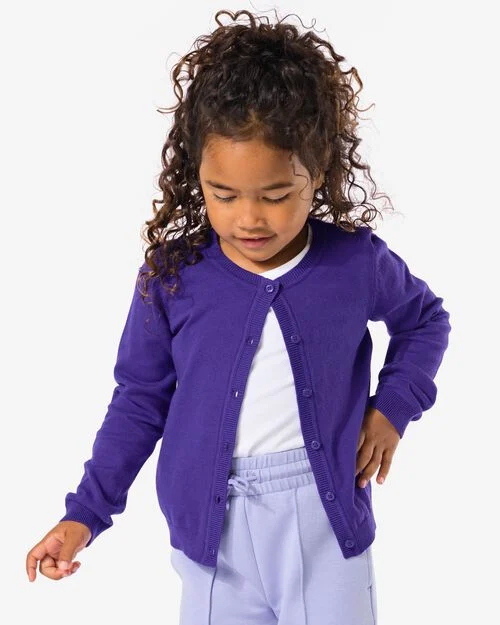 cardigan enfant violet