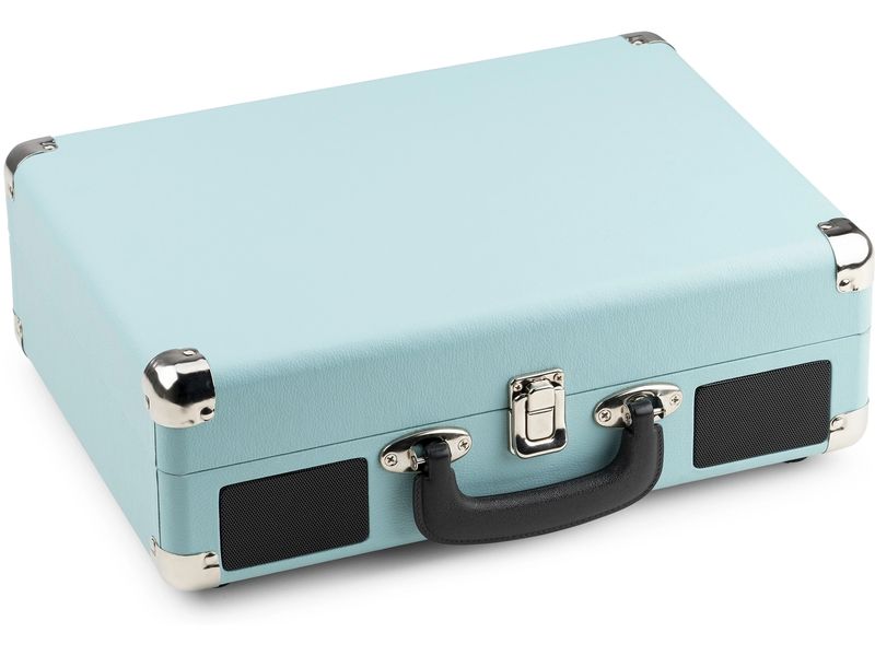 Audizio Plattenspieler mit Bluetooth RP116 Blau Stilvoller Plattenspieler im Kofferdesign