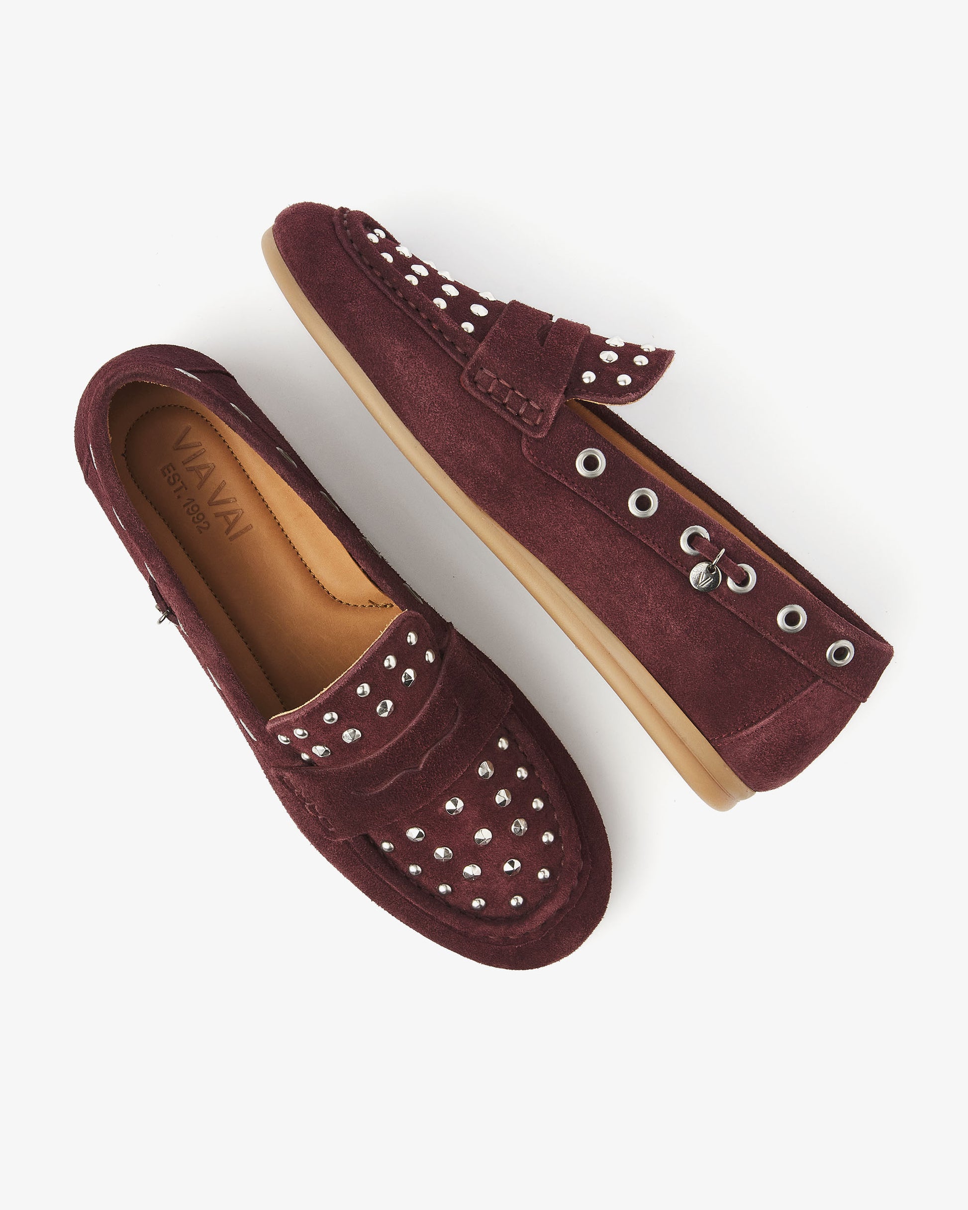 VIA VAI bordeaux dames loafers June Macy
