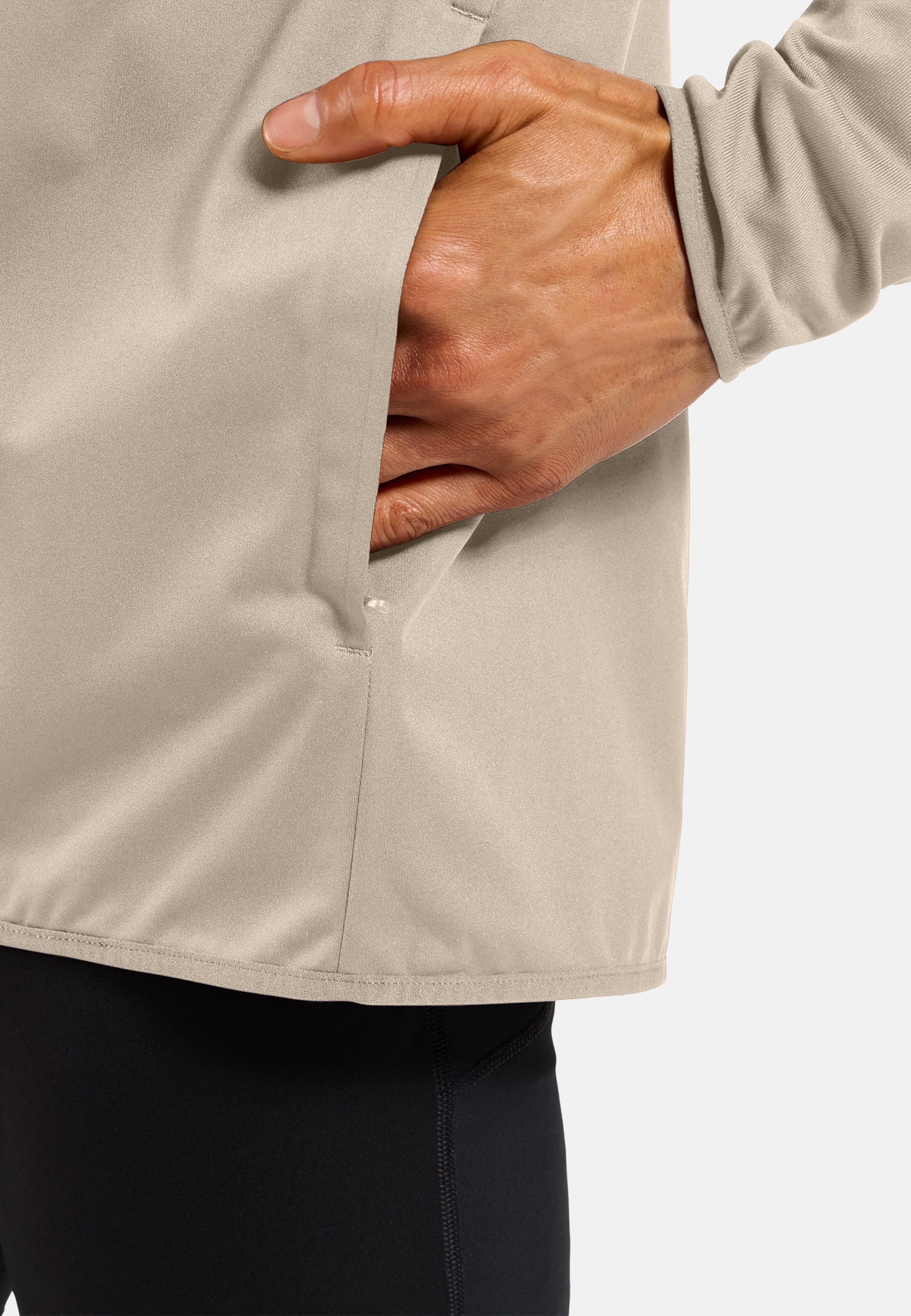 Zeroweight Warm Hybrid-Laufjacke 2.0 in silver cloud