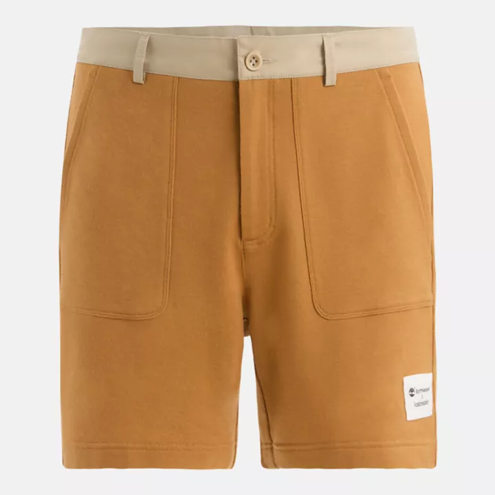 Short chino Timberland x Icebreaker en tissu éponge de laine mérinos pour homme en jaune
