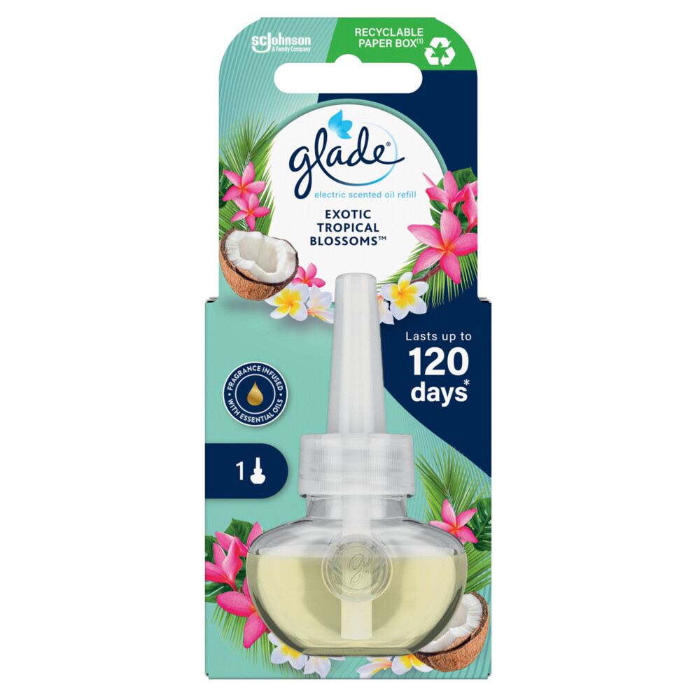 Glade Electric Scented Oil Navulling Exotic Tropical Blossoms