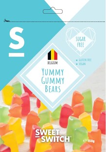Sweet-Switch Yummy Gummy Bears 150GR