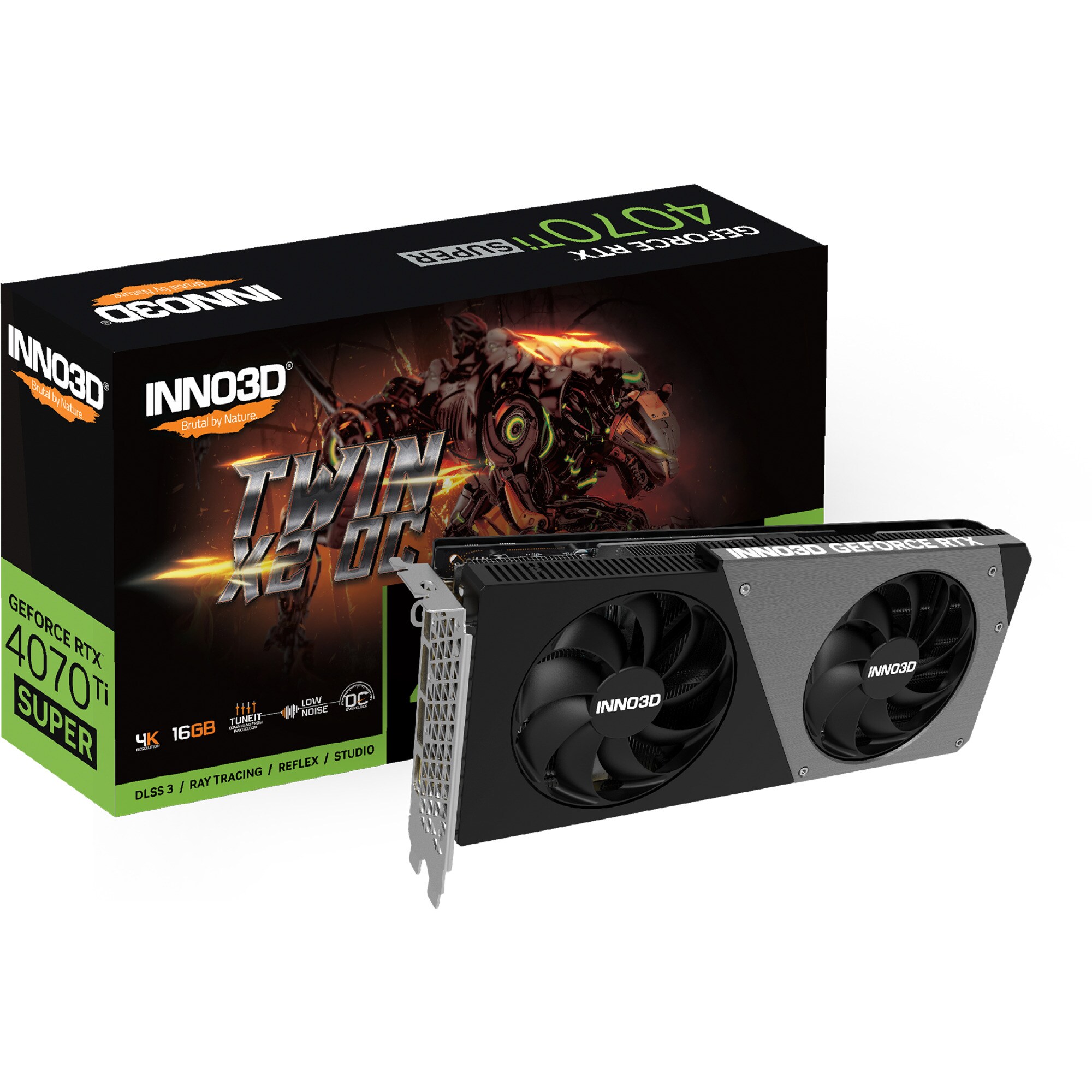 Inno3D Grafikkarte GeForce RTX 4070 Ti SUPER TWIN X2 OC
