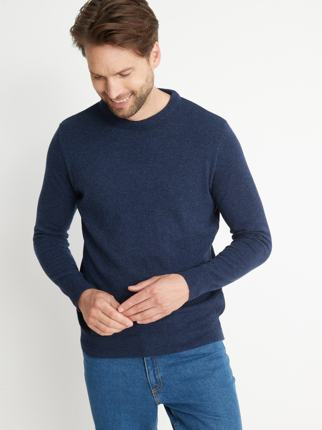 Pull encolure ronde 100% acrylique