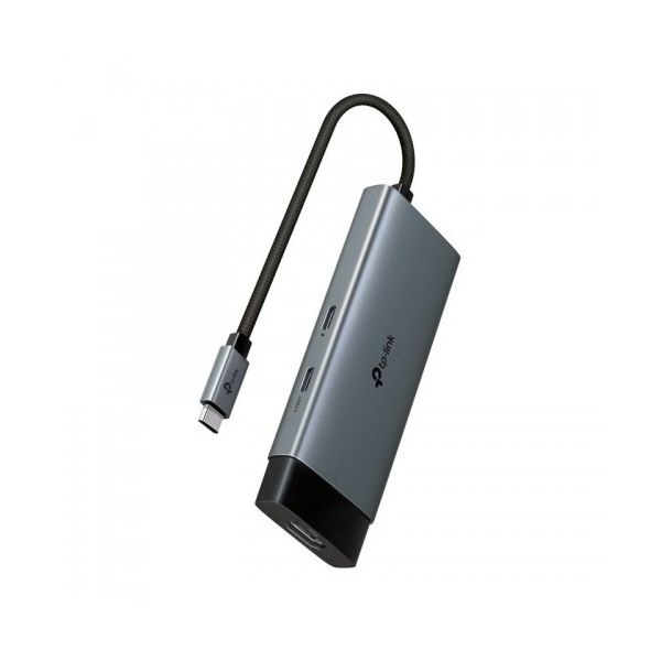 TP-Link Hub Type-C 2 Portas USB3.0   2 Portas Type-C   HDMI Cinza - UH5020C