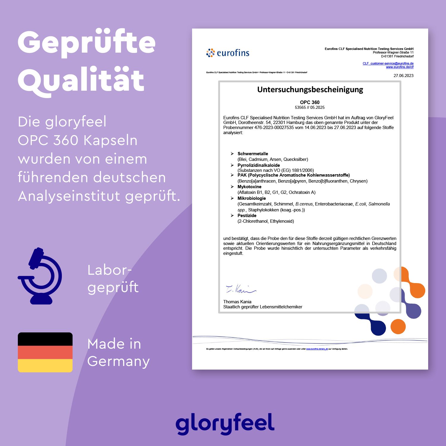 gloryfeel® OPC 360 Kapseln